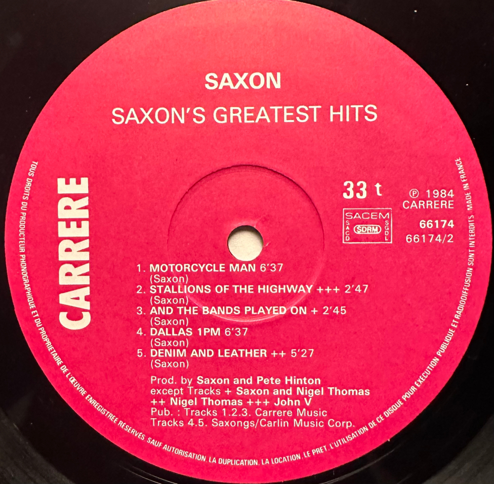 Saxon - Strong Arm Metal (Франция 1984г.)