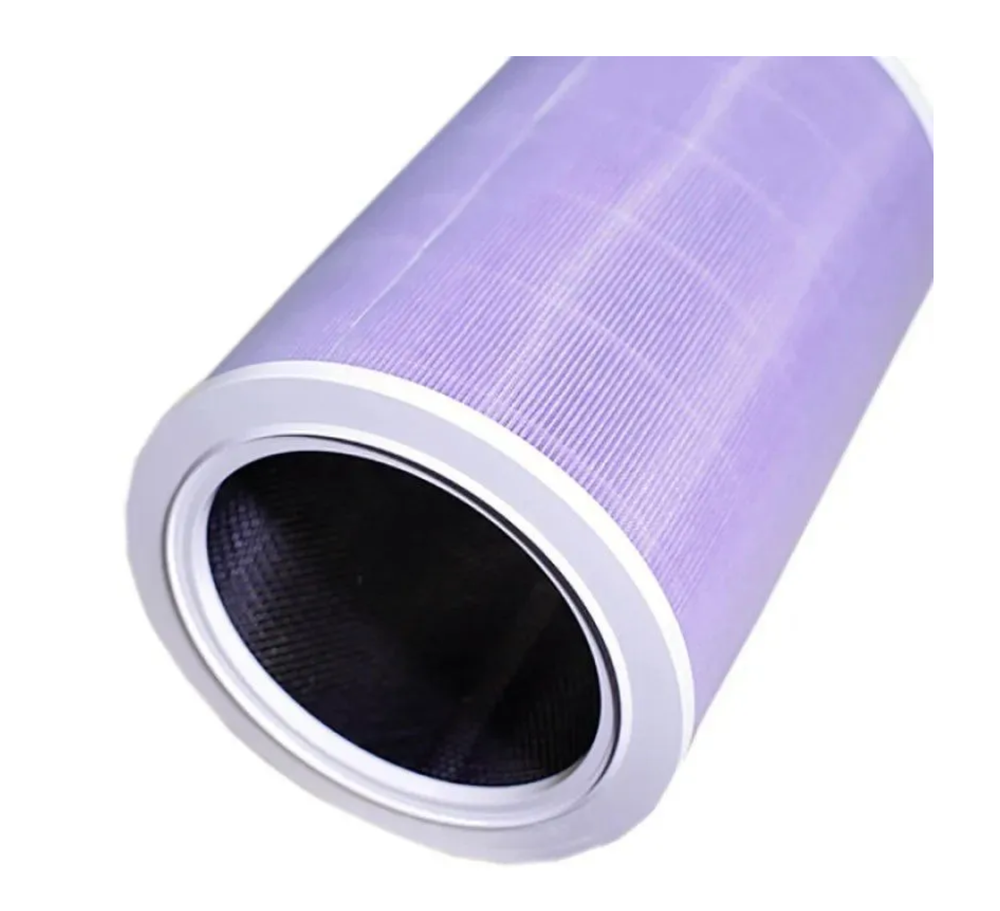 Фильтр 3-х ступенчатый с угольной вставкой для Xiaomi Air Purifer 1/2/2C/2S/2H/3/3H/3C D200 (фиолетовый)
