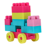 Конструктор блочный 60 элементов, сумка 5548