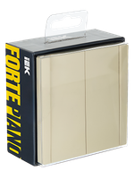 FORTE&PIANO Выключатель 2-клавишный 10А FP405 ваниль IEK