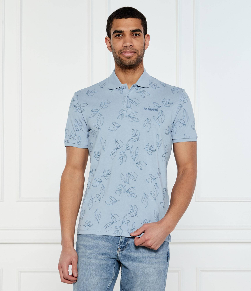 Поло E-BROLIO SS Napapijri - голубой(NP0A4ILZ)