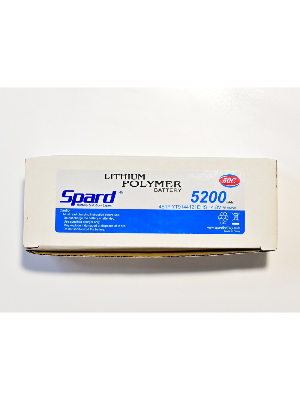 Аккумулятор Li-Po Spard 5200mAh, 14.8V, 50C,  XT60,  Hardcase для автомоделей 1/10, 1/8