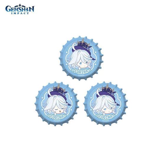 Значок Genshin Impact Q-Version Bottle Cap Фурина Furina 6942421141259
