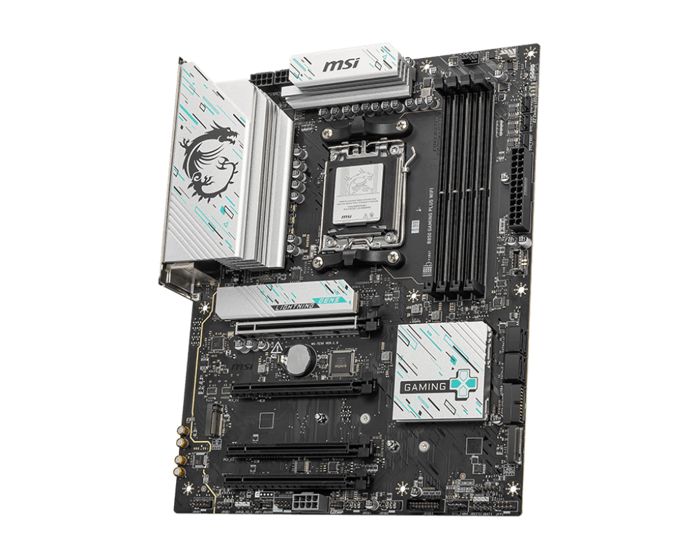 Материнская плата MSI B850 GAMING PLUS WIFI AM5 4xDDR5 4xSATA3 RAID 3xM.2 DP 2xType-C ATX