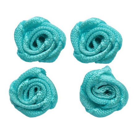 К-9082 Цветок пришивной 1,1см, цв.бирюзовый