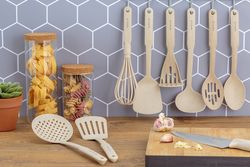 Ложка-шумовка Organic бежевая