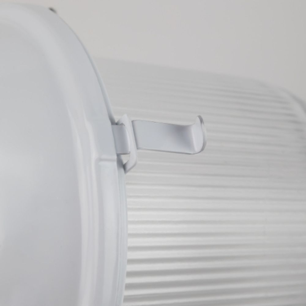 Светильник ЭРА «Желудь» НСП 41-200-001 без решетки сталь/стекло IP54 E27 max 200Вт 185х260 белый