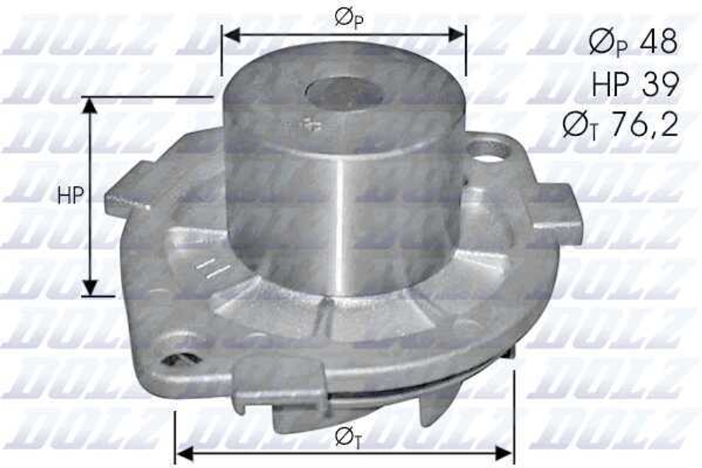 DOLZ - S214-DOL - Water Pump, engine cooling
