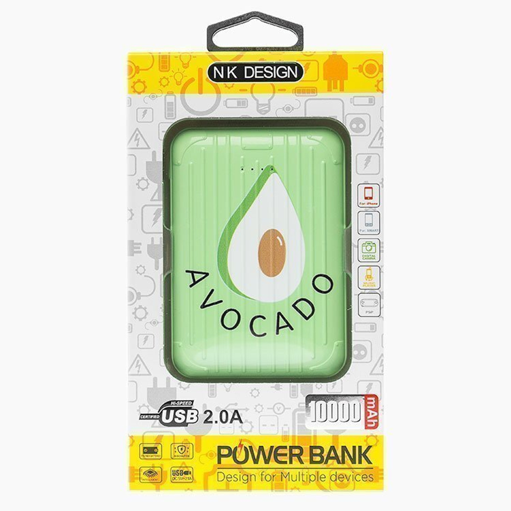 Power Bank 10000mAh, 2 USB, NK DESIGN