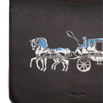 COACH Tablet Cow Leather Storage Bag Laptop Bag Large Unisex Black