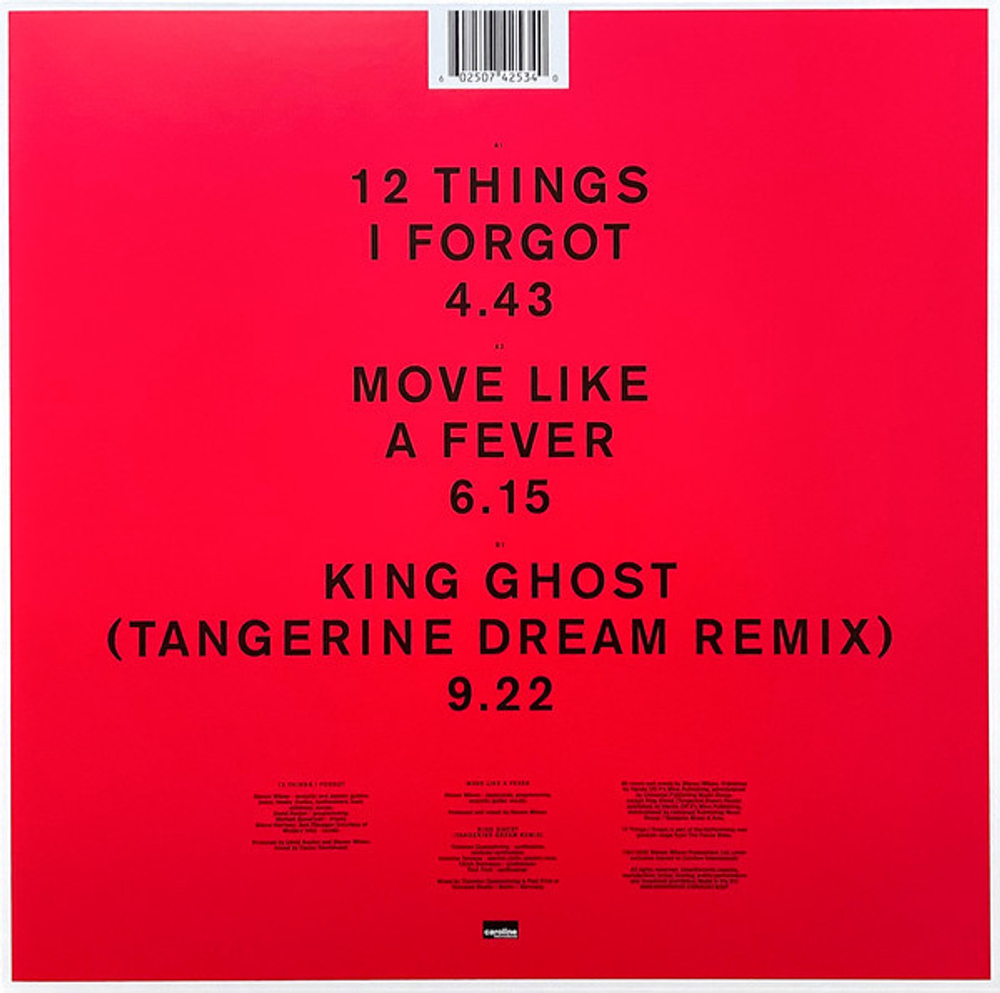 Steven Wilson / 12 Things I Forgot (12" Vinyl Single)