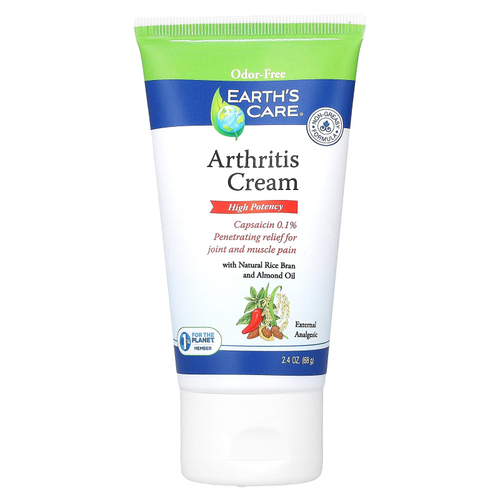 Earth's Care, крем от артрита, высокая эффективность, 68 г (2,4 унции)