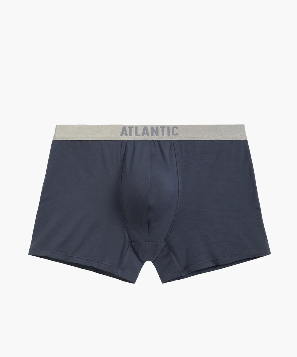 Мужские трусы шорты Atlantic, 1 шт. в уп., пима хлопок, графит, Basic BMH-012