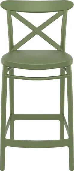 Полубарный стул Cross 65 см, зеленый