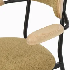 Стул с подлокотниками Baco горчичный