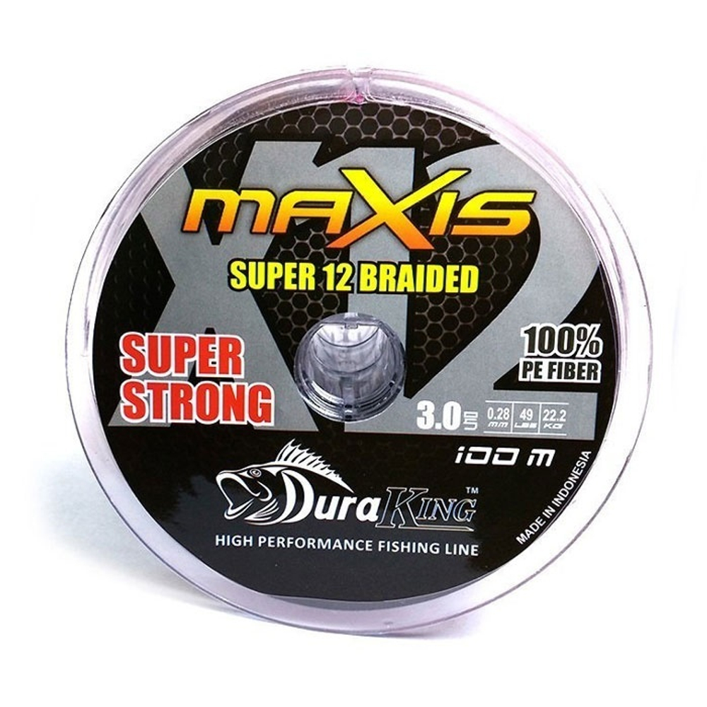 Шнур DuraKing MAXIS 12X, 150м, мультиколор D-4, 0,33мм, 62lbs