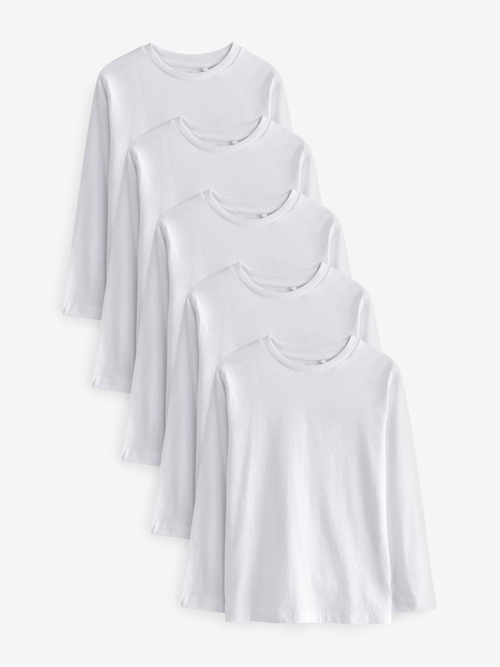 Лонгслив для мальчика Next 333-292, 5 шт., Белый