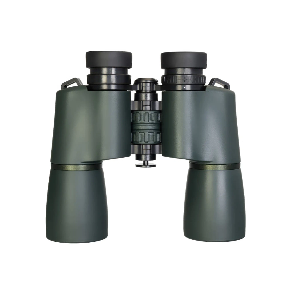 Бинокль Levenhuk New Sherman PRO 16x50 вид сбоку с деталями фокусировки