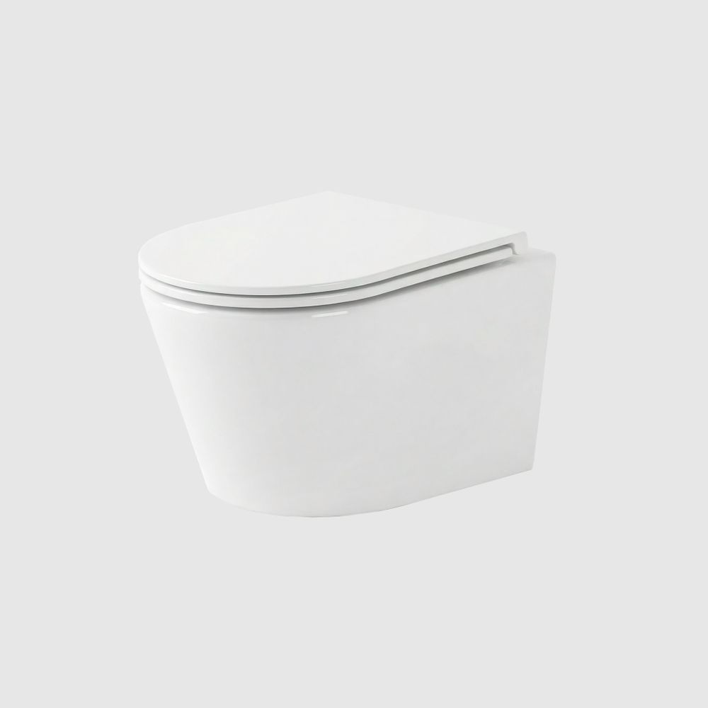 Унитаз подвесной, сиденье s/close Nofer Nantes 515x355мм 23013 белый