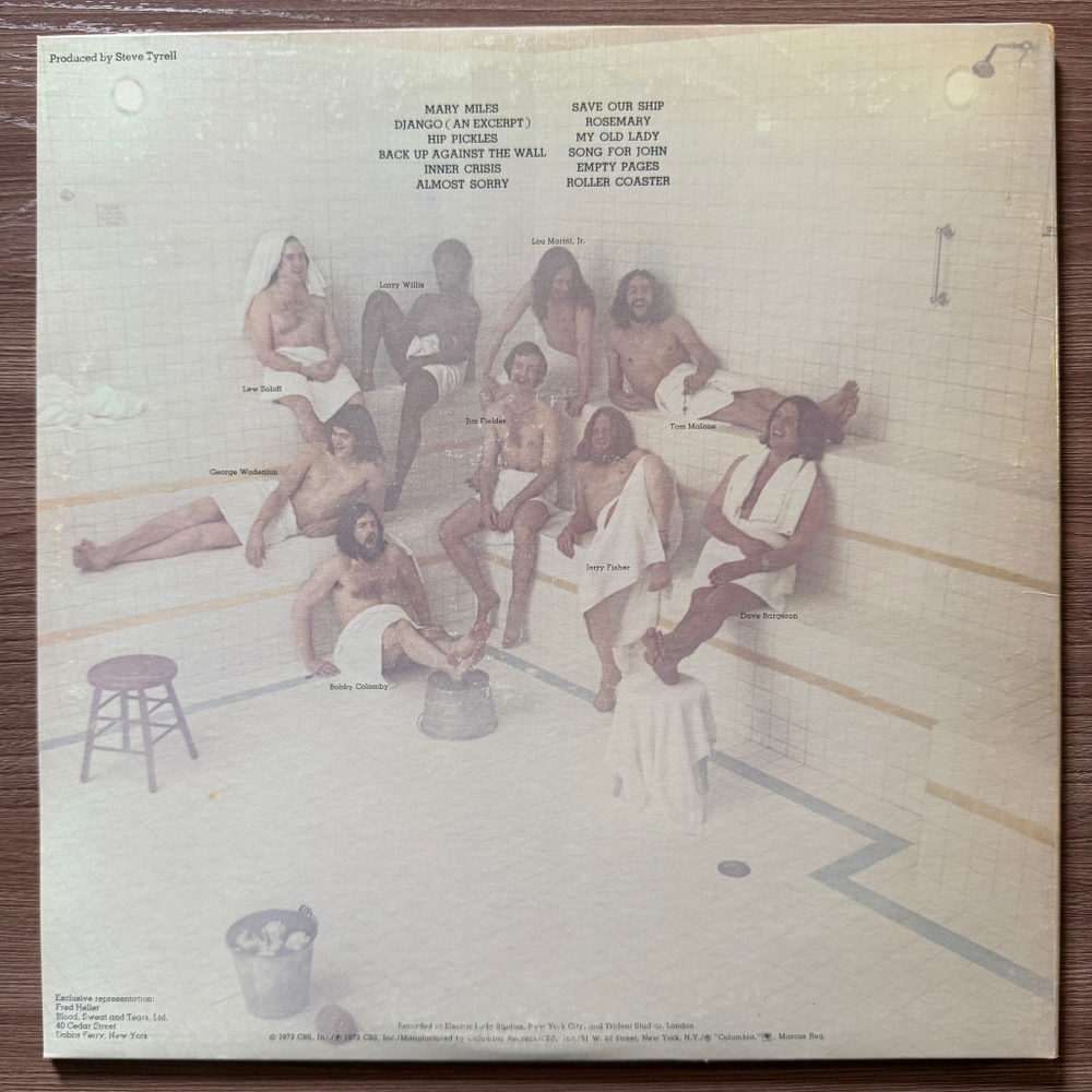 Blood, Sweat & Tears – No Sweat (США 1973г.) Т