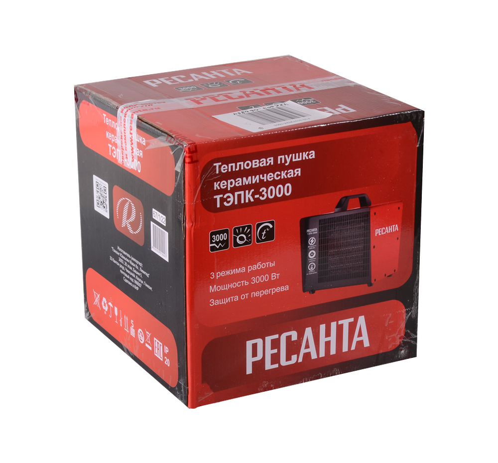 Электрическая тепловая пушка РЕСАНТА ТЭПК-3000