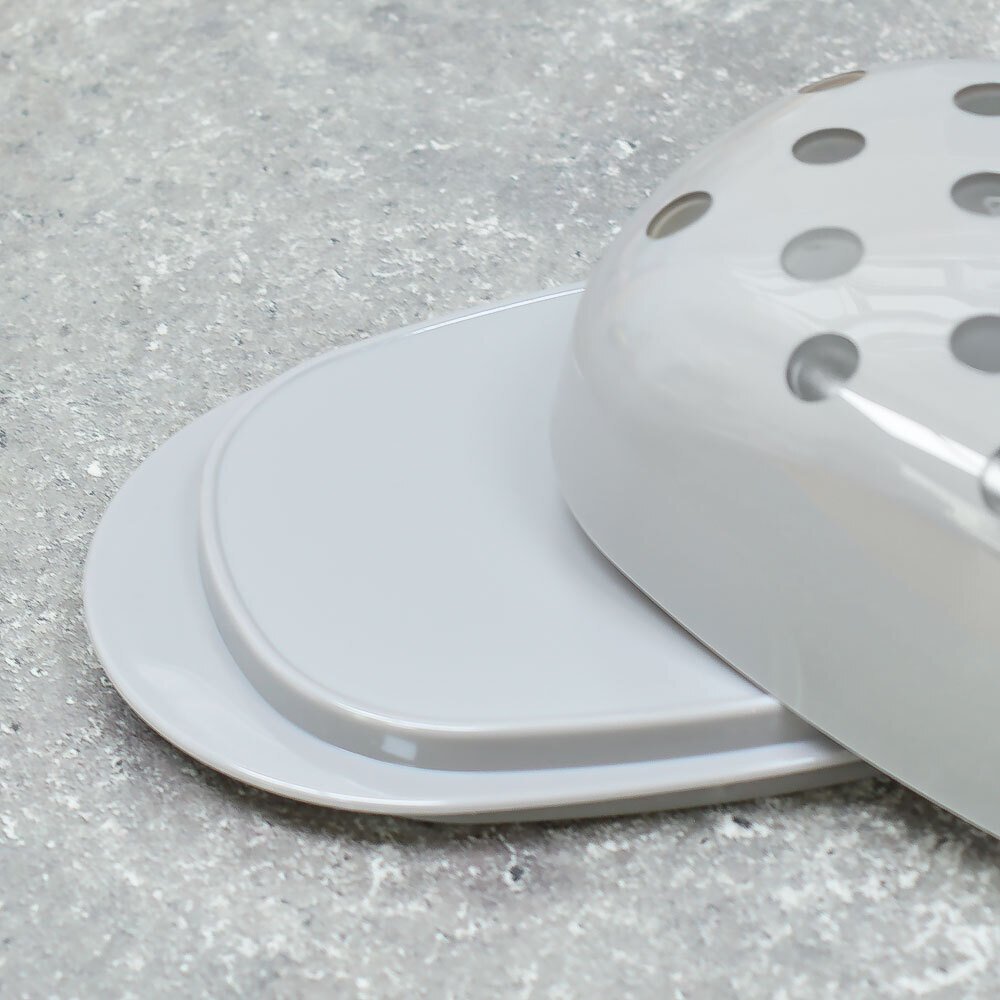 Масленка "Sens", дымчато-серый