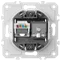 Donel механизм розетки RJ45/TV cat.6,ClassE-8/0-2400 МГц, серия DB