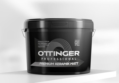 Краска дисперсионная акриловая OTTINGER Premium Keramik Matt интер. бел 9л