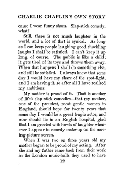 Charlie Chaplin's own story. being a faithful recital of a romantic career, beginning with early recollections of boyhood in London and closing with the signing of his latest motion-picture contract | Charlie Chaplin