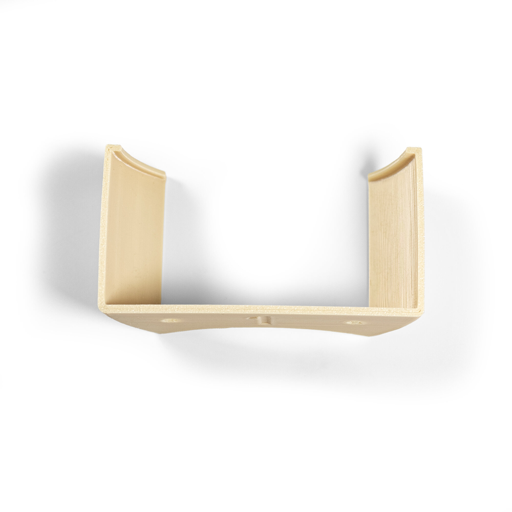 Настенный кронштейн для фронтальной установки Яндекс станций (Яндекс-Алиса) mini1, 3D печать, бежевый