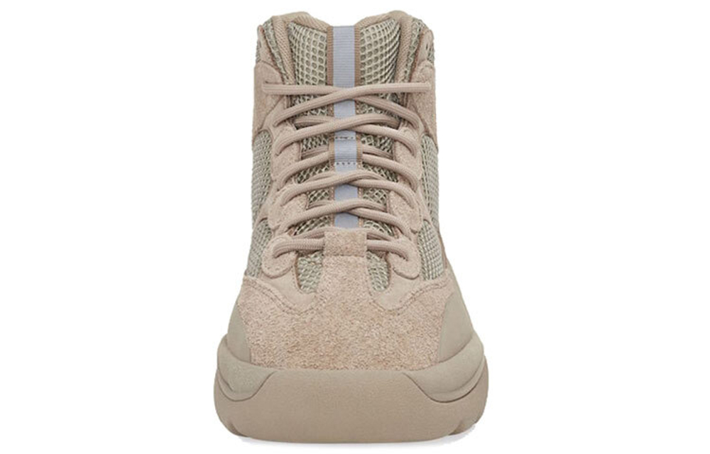 Adidas originals Yeezy DSRT Boot brown "Rock" leather wear-resistant shock-absorbing short-tube outdoor shoes for men and women the same style 2019 edition