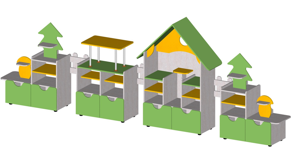 Комплект стеллажей "Полянка"