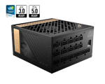 Блок питания MSI 1300W, MEG Ai1300P PCIE5, Full Modular, ATX, 80+ PLATINUM, >92%, Fan 120mm, Черный