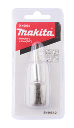 Щетка проволочная кистевая (d12 мм, толщ. проволоки 0.3 мм, гофрированная, металл, 6 мм) Makita