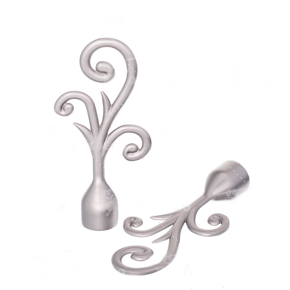 Наконечники "Одри" d16 мм, цвет хром матовый