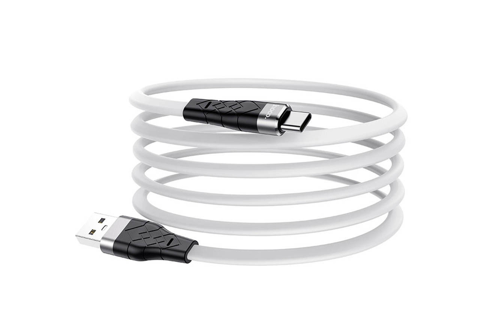 Кабель USB HOCO X53 Angel для Type-C, 3А, 1м, белый