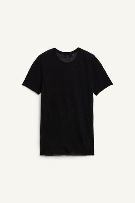 ZARA ФУТБОЛКА ИЗ 100% ШЕРСТИ, ЧЕРНЫЙ
