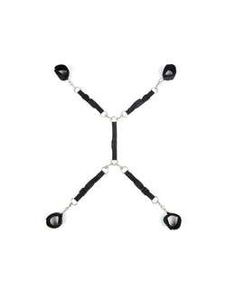 Черный набор фиксаций на кровати Classic Bed Spreader