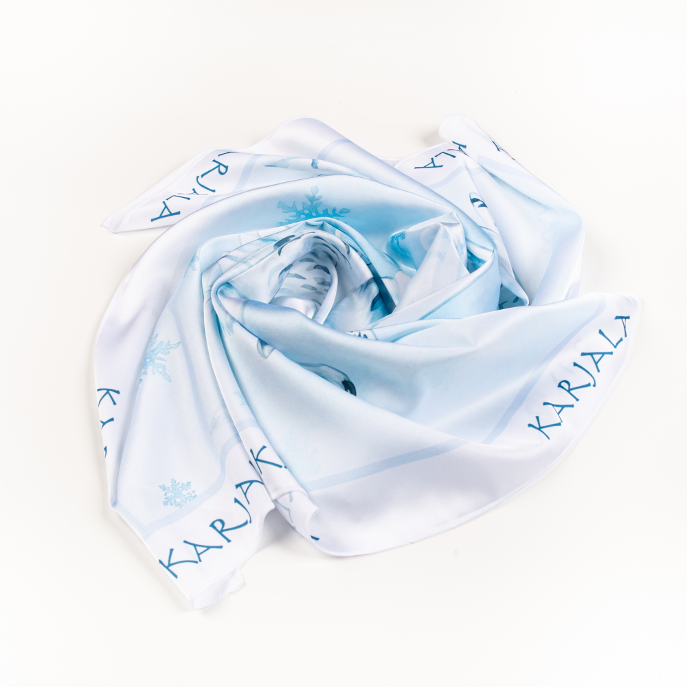 Шейный платок «Полет совы», 70×70 см