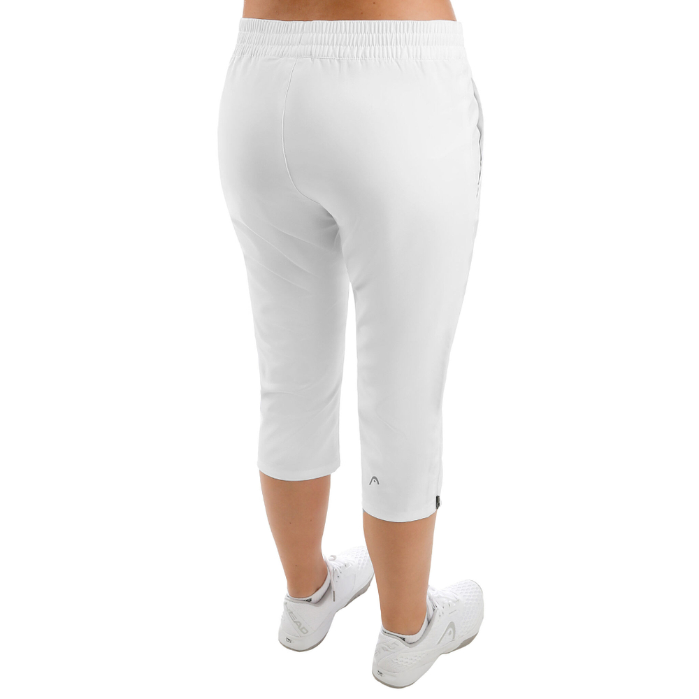 Женские теннисные брюки HEAD Club Training Pants Women - White, Silver
