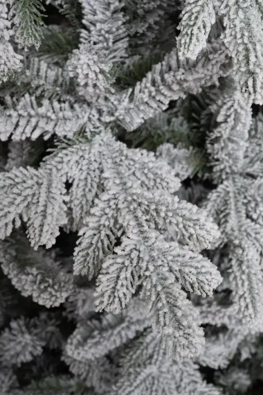 Искусственная елка Сибирская заснеженная 240 см., литая хвоя+ пвх, ЕлкиТорг (66240)