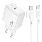 Зарядное устройство PD20W Для Lightning QC3.0 Borofone BAS43A (white)