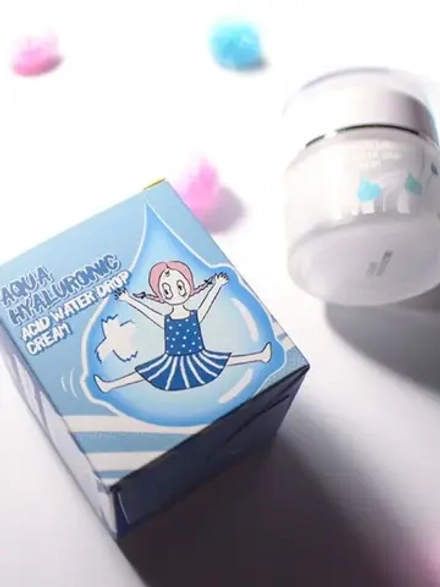 ELIZAVECCA - КРЕМ ДЛЯ ЛИЦА С ГИАЛУРОНОВОЙ КИСЛОТОЙ AQUA HYALURONIC ACID WATER DROP CREAM, 50 ML