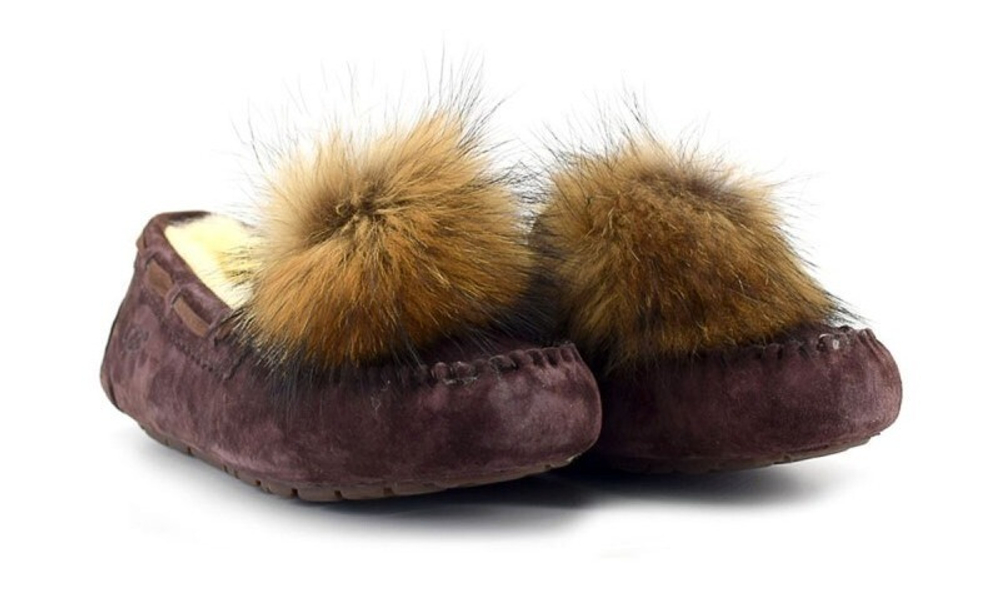 Мокасины Dakota Pom-Pom Chocolate