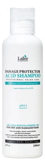 Lador Шампунь для волос с аргановым маслом - Damaged protector acid shampoo