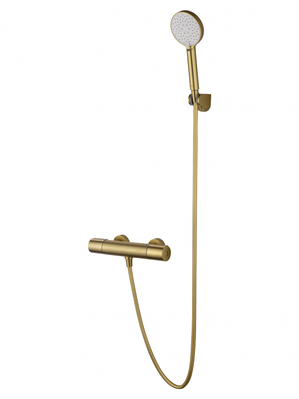 Смеситель для душа с термостатом WONZON & WOGHAND INN 2, Брашированное золото (WW-A2006-A-BG)
