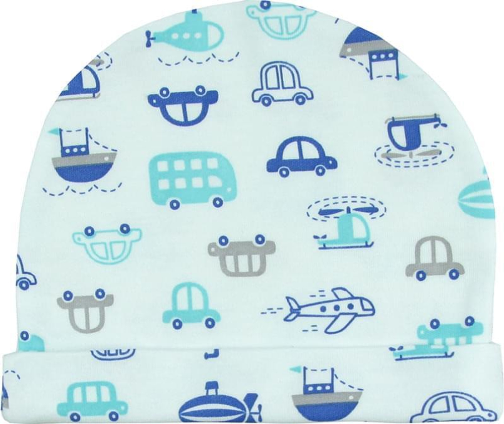 Шапочка с отворотом Тачки 8342 (Размер: 62)