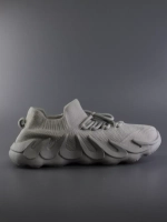 Кроссовки Изики детские - Yeezy boost- светло-серые
