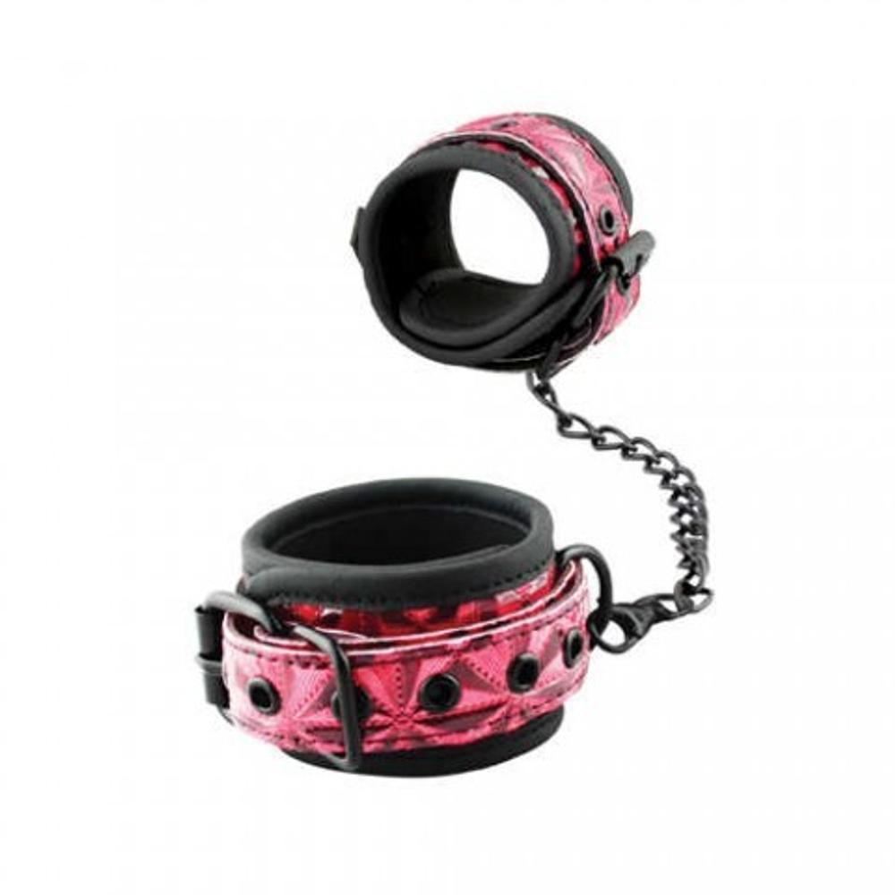 Оковы для ног на цепочке Luxury fetish красные
