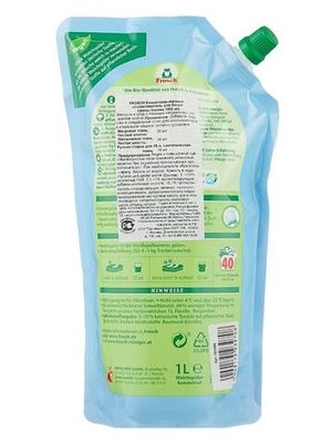 Frosch Концентрированный ополаскиватель для белья Цветы хлопка 1 л (дой-пак)